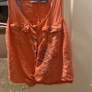 Harley tank coral pink